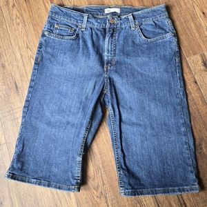 Dickies Blue Jean Shorts for Women